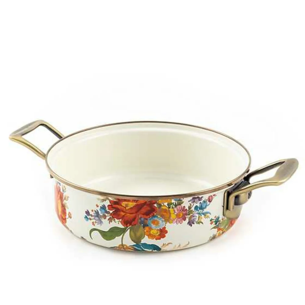 MACKENZIE-CHILDS Flower Market 3 Qt. Casserole NEW